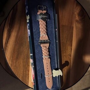 Brighton Braided Leather Watch Band - Brown